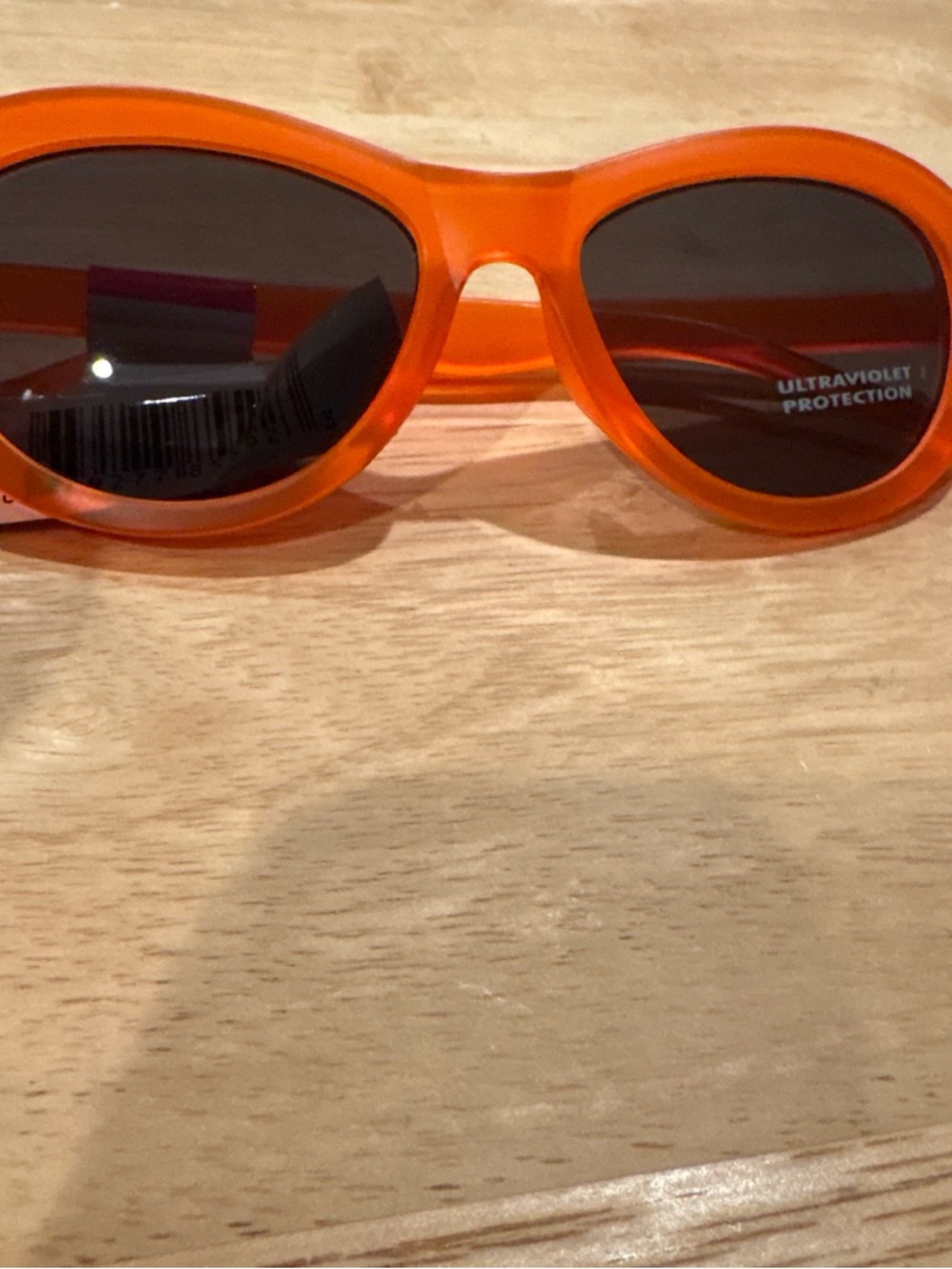 Bright Orange Oval Sunglasses - UV Protection